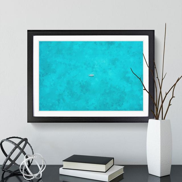 Coasting Boat - Picture Frame Graphic Art East Urban Home Frame Option: Black Framed, Size: 36cm H x 48cm W x 2cm D on Productcaster.