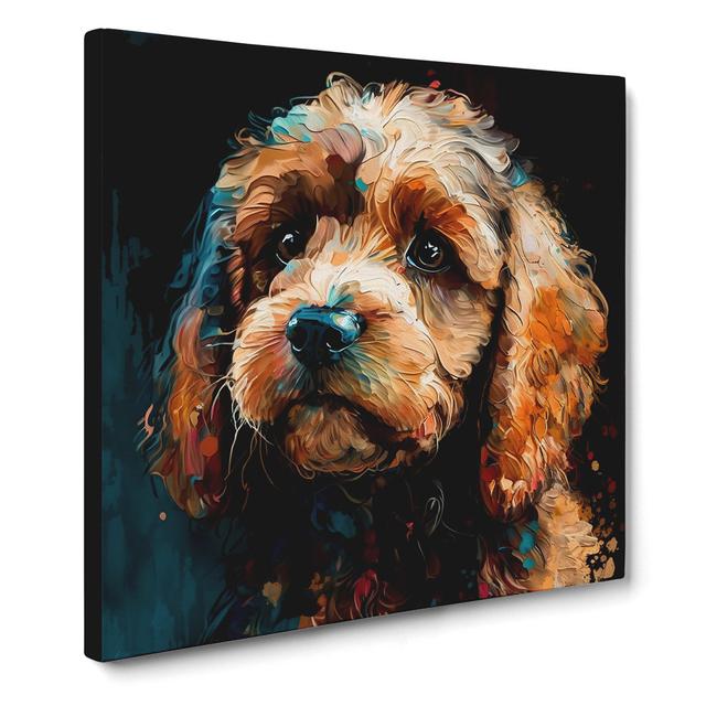 Cockapoo Palette Knife Painting - No Frame Print Marlow Home Co. on Productcaster.