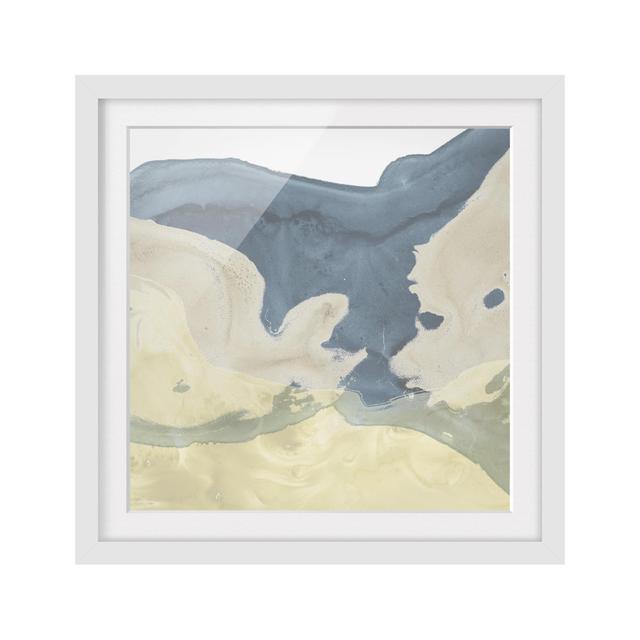 Picture With Frame - Ocean And Desert II - Square 1:1 Mat Highland Dunes Size: 50cm H x 50cm W x 2cm D, Frame Option: White Framed on Productcaster.