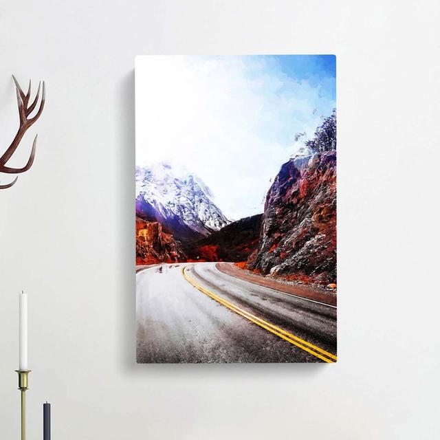 Through the Mountains in Argentina - Wrapped Canvas Graphic Art Print East Urban Home Size: 50cm H x 35cm W x 3cm D on Productcaster.