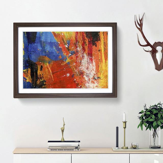 Abstract Art Painting Vol.27 by S.Johnson - Picture Frame Painting Print East Urban Home Frame Option: Walnut Framed, Size: 27cm H x 36cm W x 2cm D on Productcaster.