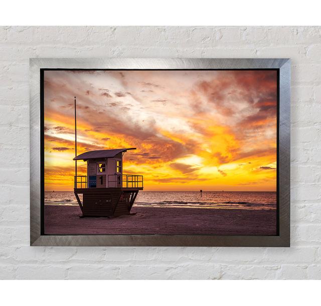 Watchers Tower Sunset - Single Picture Frame Art Prints Bright Star Size: 42cm H x 59.7cm W x 3.4cm D on Productcaster.