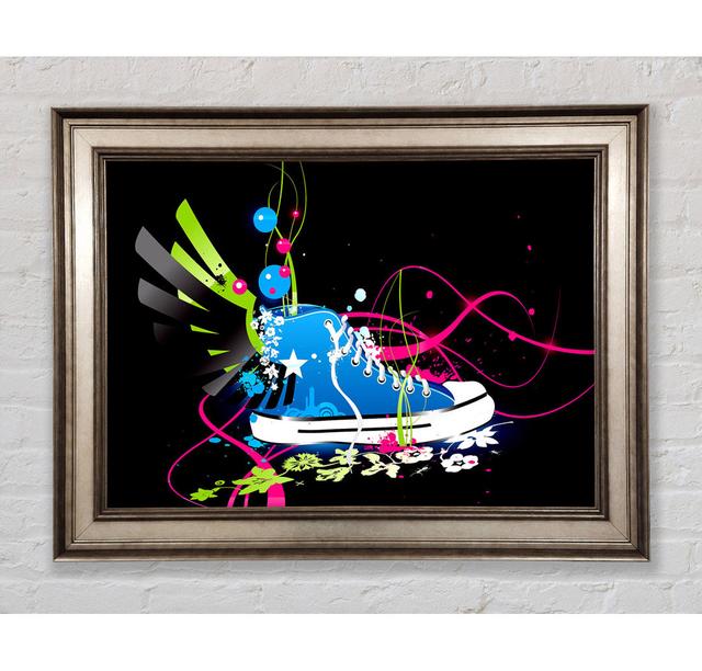 Colourful Converse Shoe - Single Picture Frame Art Prints Bright Star Size: 42cm H x 59.7cm W x 8cm D on Productcaster.