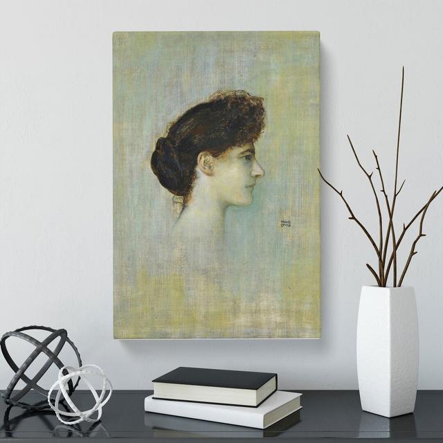 Portrait of a Woman by Franz Von Stuck - Wrapped Canvas Painting East Urban Home Size: 60cm H x 40cm W x 3cm D on Productcaster.