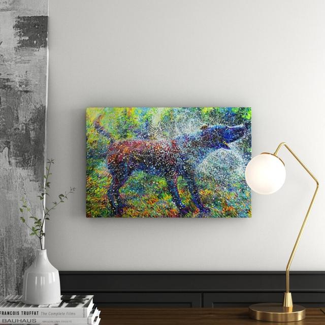 'Canis Major' by Iris Scott Acrylic Painting Print on Wrapped Canvas East Urban Home Size: 40.64cm H x 60.96cm W on Productcaster.