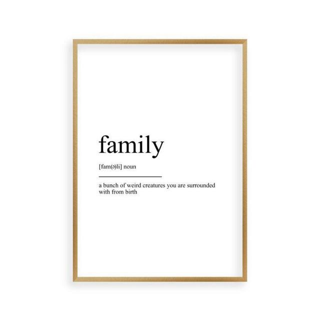 Family Definition Textual Art East Urban Home Format: No Frame, Size: 40 cm H x 30 cm W on Productcaster.