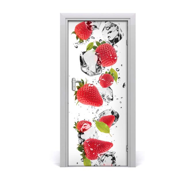 Selfadhesive Strawberries Door Sticker East Urban Home on Productcaster.