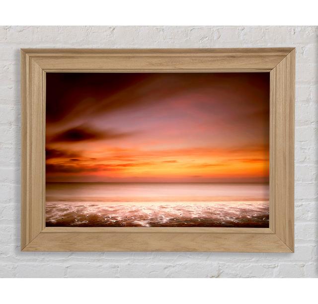 Ocean Calm Sunset - Print Bright Star Size: 59.7cm H x 84.1cm W x 8cm D on Productcaster.