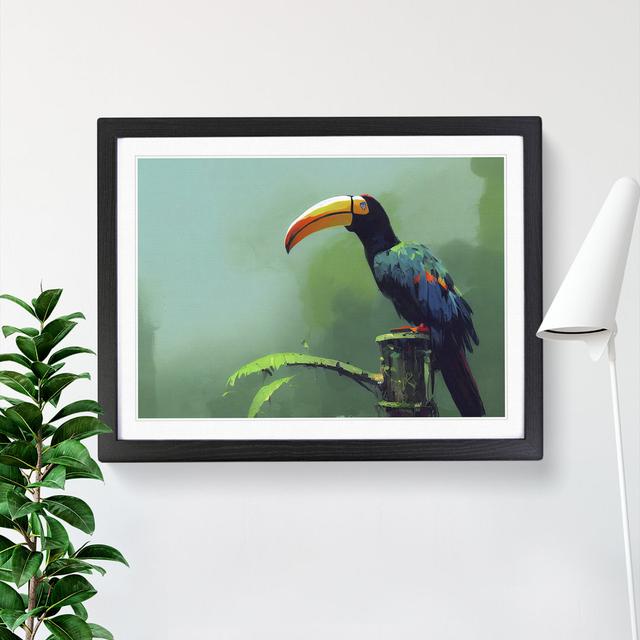 Toucan Bird Vol.2 - Single Picture Frame Print 17 Stories Size: 25cm H x 34cm W x 2cm D, Frame Colour: Black Framed on Productcaster.