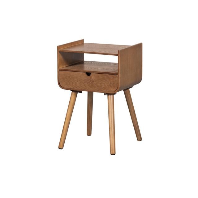 Nils Bedside Table Woood on Productcaster.