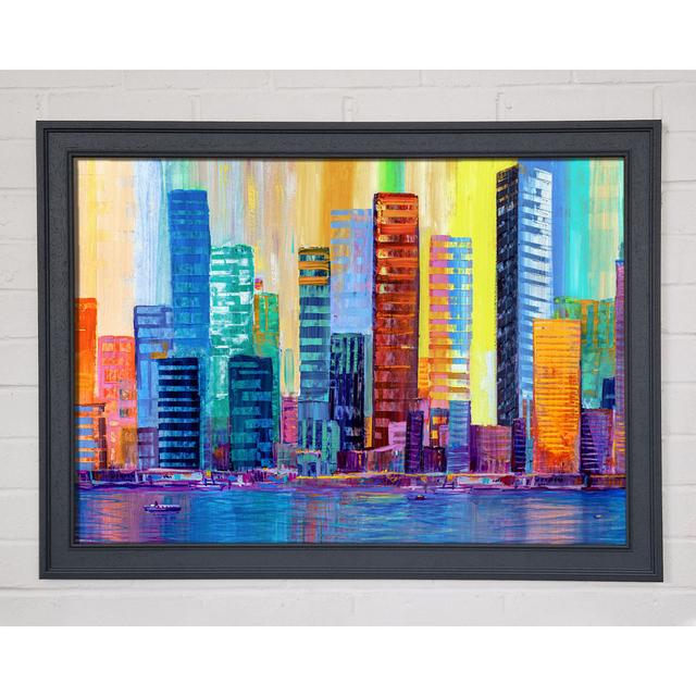 Warm and Cool City Lights - Single Picture Frame Art Prints Rosalind Wheeler Size: 21cm H x 29.7cm W on Productcaster.