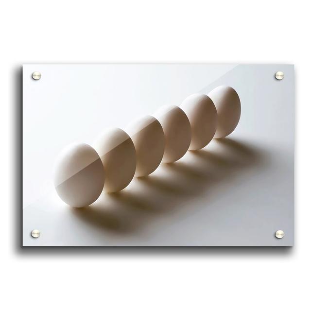 White Eggs Marching Portrait - Unframed Photograph Print on Acrylic East Urban Home Size: 84.1cm H x 118.9cm W on Productcaster.