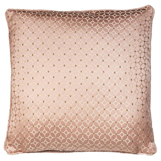 Coleridge Geometric Square Throw Cushion Rosdorf Park Fill Material: Polyester, Colour: Rose on Productcaster.