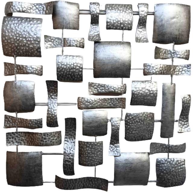 Handmade Farmhouse Abstract Wall Decor on Metal August Grove on Productcaster.