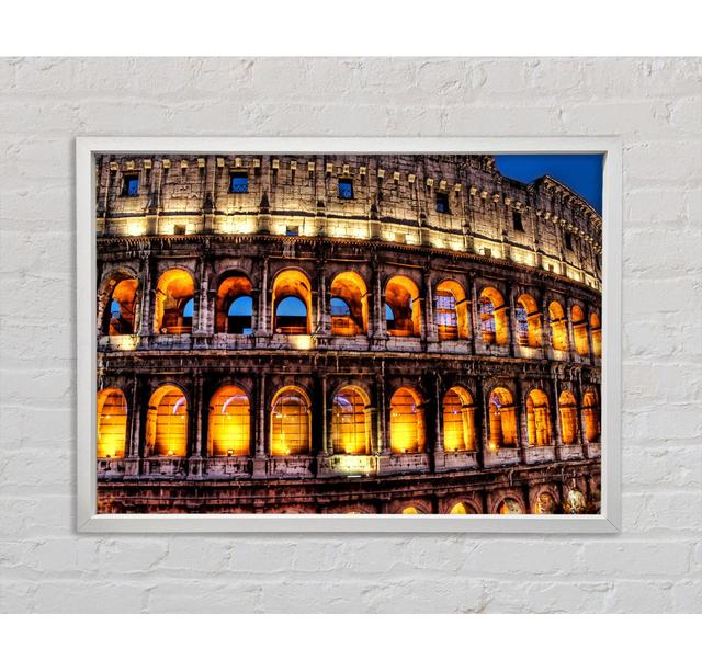 Colosseum Night Lights Framed Print Bright Star Size: 84.1cm H x 118.9cm W on Productcaster.