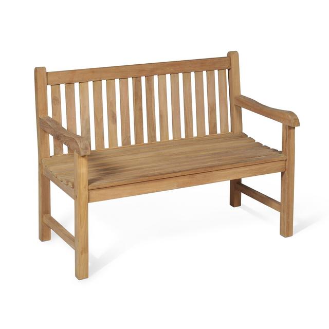 Valentina Teakwood Garden Bench Kampen Living Size: 93cm H x 120cm W x 60cm D (2-Seater) on Productcaster.