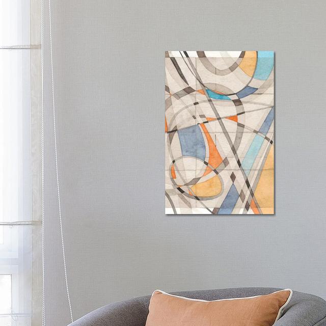 Ovals & Lines II by Nikki Galapon - Wrapped Canvas Graphic Art Metro Lane on Productcaster.