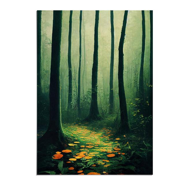 XV1022-3413X Path In The Forest - Print Alpen Home Size: 29.7cm H x 21cm W, Format: Paper on Productcaster.