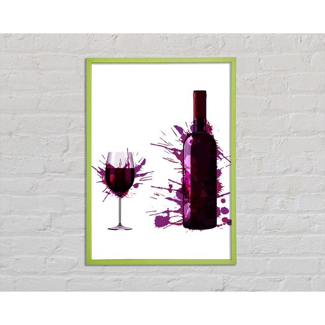 Anousone Wine Splash - Druck Ophelia & Co. Größe: 59,7 cm H x 42 cm B x 2 cm T on Productcaster.