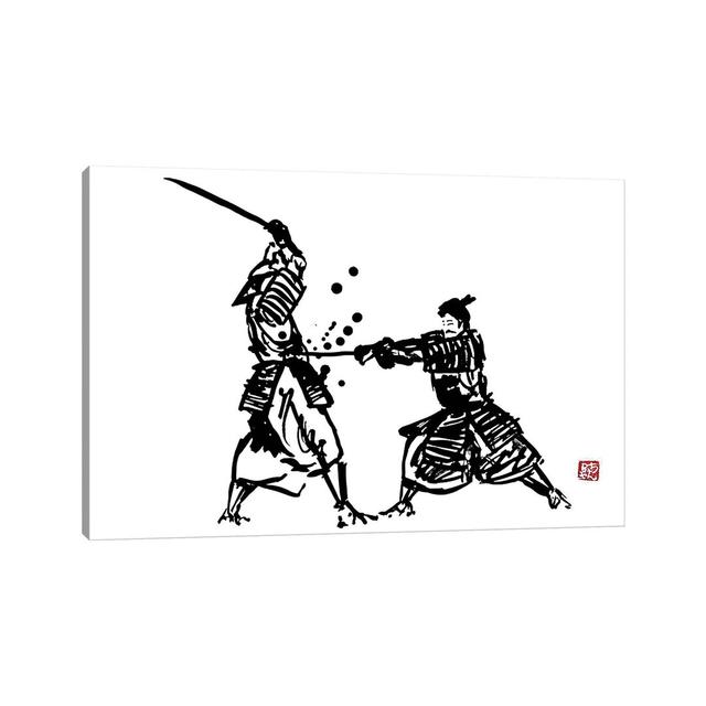 The Honor Of The Samurai III by Péchane - Print on Canvas Bloomsbury Market Format: Wrapped Canvas, Size: 66.04cm H x 101.6cm W x 1.91cm D on Productcaster.