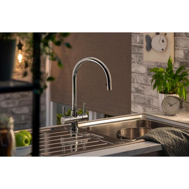 Abode Zest Monobloc Pull Out Tap Abode Finish: Chrome on Productcaster.