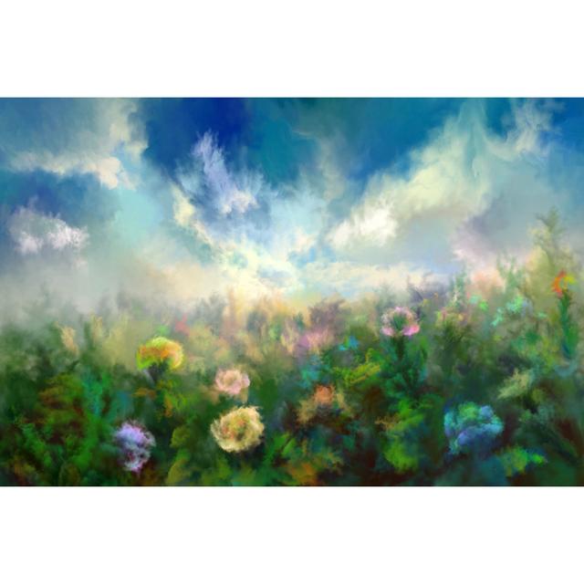 Summer Meadow by Pobytov - Wrapped Canvas Art Prints Marlow Home Co. Size: 81cm H x 122cm W on Productcaster.