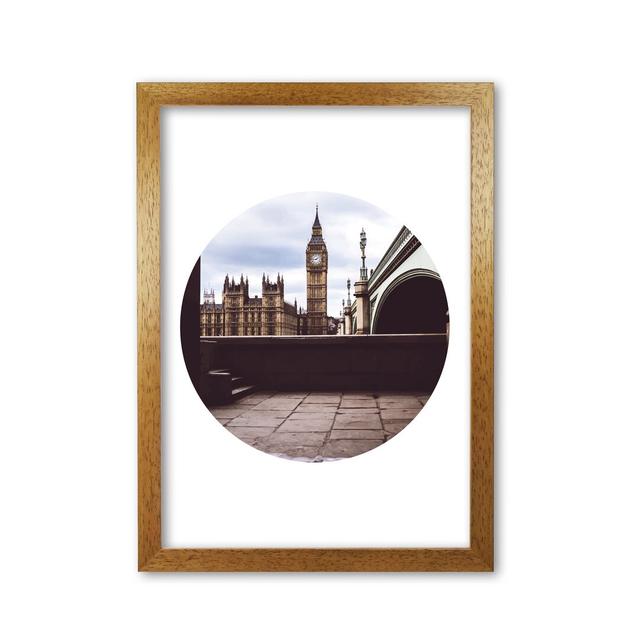 'London Big Ben' Photograph East Urban Home Size: 42 cm H x 30 cm W x 5 cm D, Format: Honey Oak Frame on Productcaster.