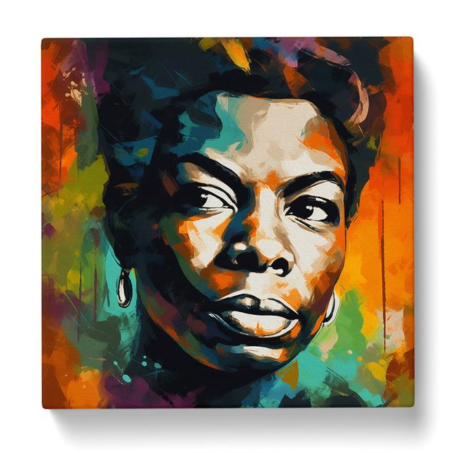 Nina Simone Abstract - No Frame Print Marlow Home Co. Size: 50cm H x 50cm W x 3cm D on Productcaster.