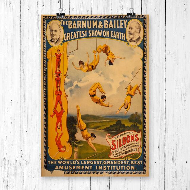 'Vintage Circus Poster' Vintage Advertisement East Urban Home Size: 59.4 x 42cm on Productcaster.