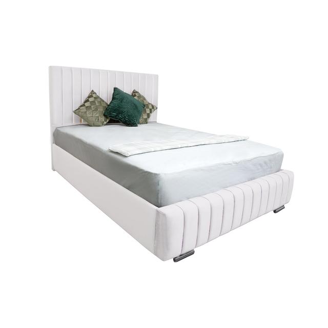 Akarsh Upholstered Bed Canora Grey Colour: White, Size: Single (3') on Productcaster.