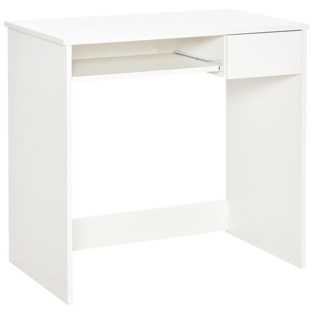 Witton 80cm W Rectangle Writing Desk Latitude Run Top Colour: White on Productcaster.