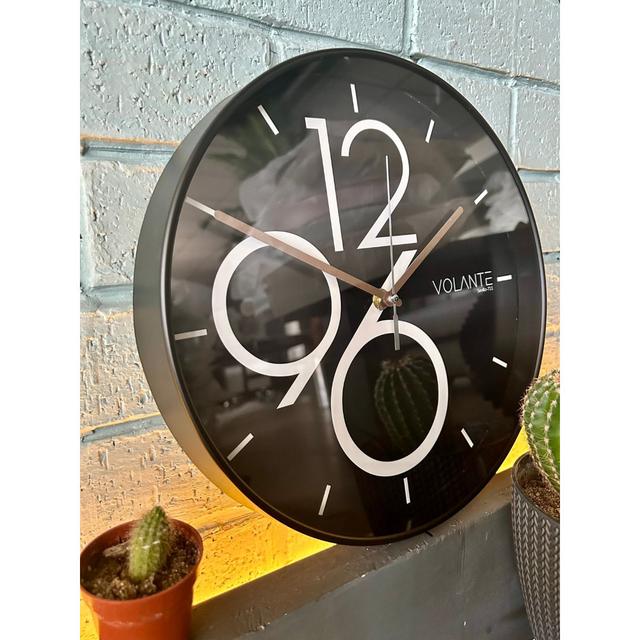 Anav Wall Clock Latitude Run Colour: Black/Bronze on Productcaster.