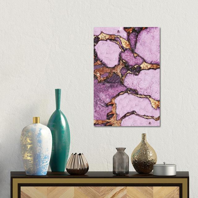 Gemstone And Gold - Pastel Lavender by Monika Strigel - Gallery-Wrapped Canvas Giclée on Canvas Fairmont Park Format: Wrapped Canvas, Size: 45.72cm H on Productcaster.