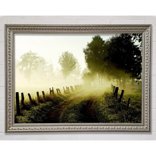 Country Lane Mist - Single Picture Frame Art Prints Bright Star Size: 29.7cm H x 42cm W on Productcaster.