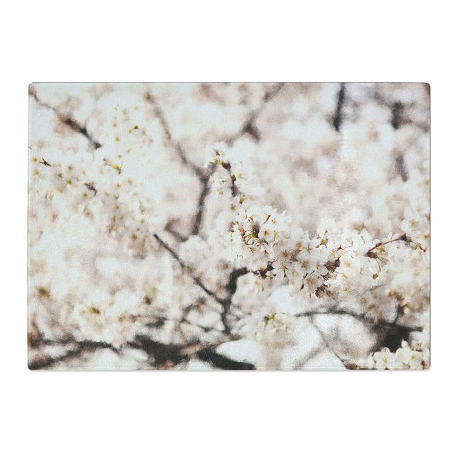 Cherry Blossom Flowers Vol.7 Painting Chopping Board East Urban Home Size: 0.4cm H x 20cm W x 28.5cm L on Productcaster.