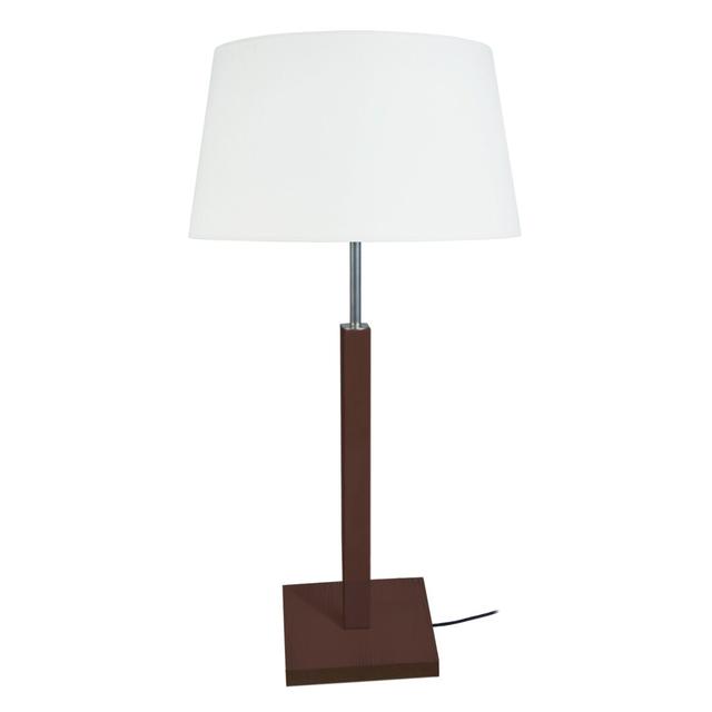 Wetherby 54cm Table Lamp Fjørde & Co Shade Colour: Grey, Base Colour: Wengue on Productcaster.