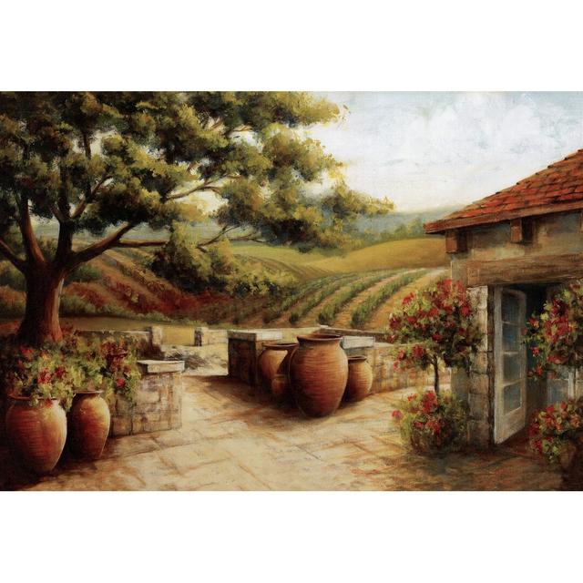 Farm With House - Wrapped Canvas Painting Rosalind Wheeler Size: 20cm H x 30cm W on Productcaster.