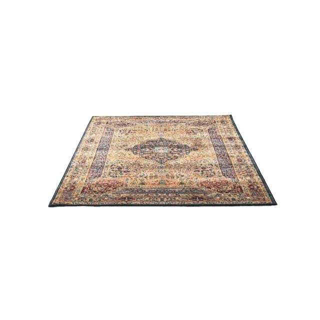 Gold/Blue/Red Rug Theko Rug Size: Rectangular 240 x 340cm on Productcaster.