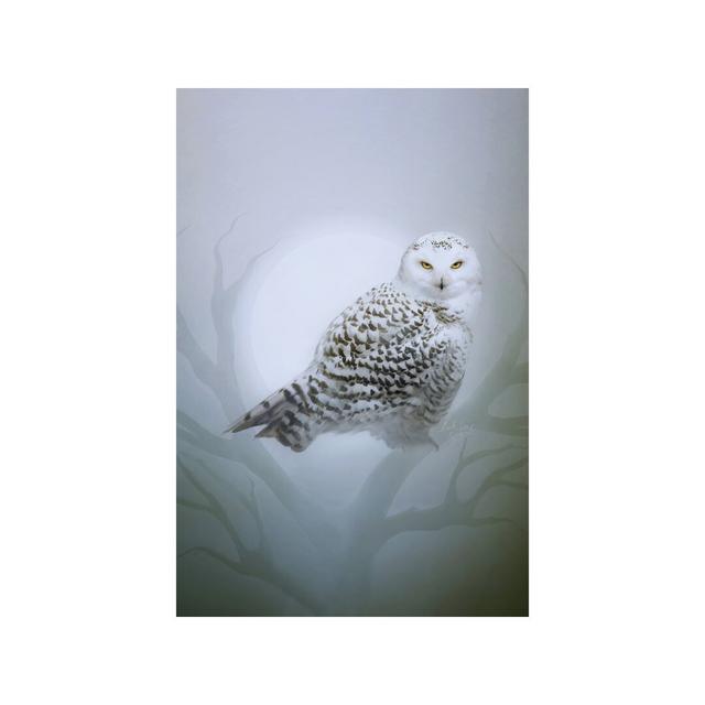 'Snow Owl' Graphic Art on Wrapped Canvas East Urban Home Size: 101.6cm H x 66.04cm W x 3.81cm D, Format: Wrapped Canvas on Productcaster.