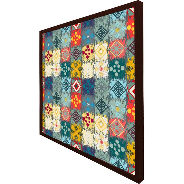 Belmaris Single Picture Frame Art Prints Latitude Vive Size: 31cm H x 31cm W x 4cm D, Frame Colour: Brown Framed on Productcaster.