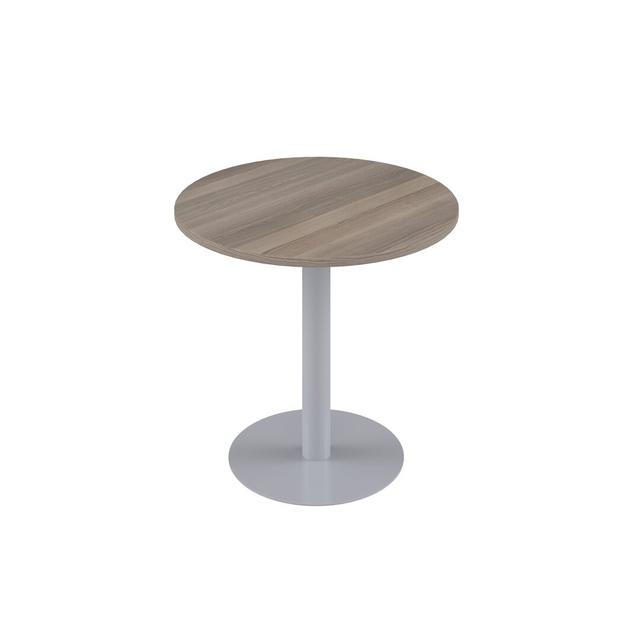 Ricka Circular Conference Table Latitude Run Finish: Grey Oak on Productcaster.