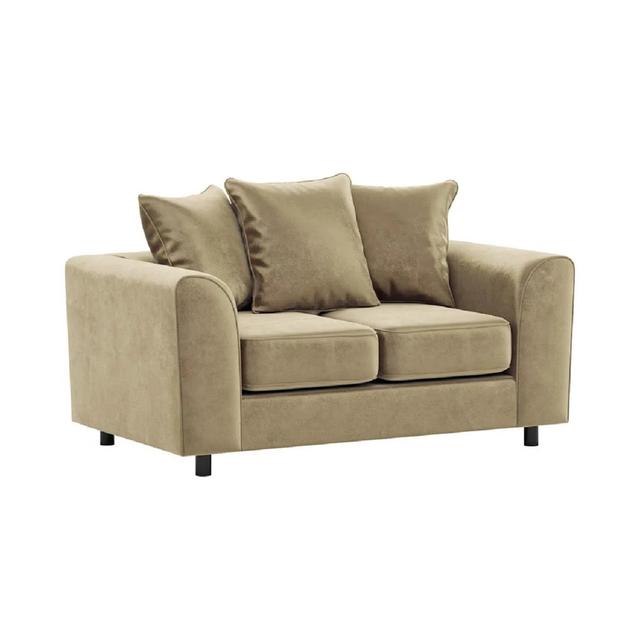 Brooklyn Foam 2 Seater Sofa Latitude Run Upholstery Colour: Beige on Productcaster.