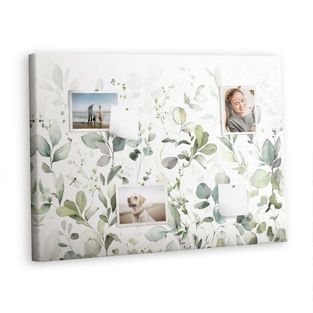 Coralyn Wall Mounted bulletin print pin boards home office corkboard Leaves nature East Urban Home on Productcaster.