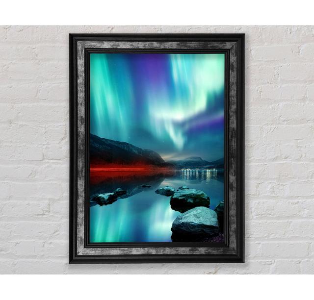 Northern Light Red Beam Framed Print Bright Star Size: 142.2cm H x 84.1cm W x 8cm D on Productcaster.