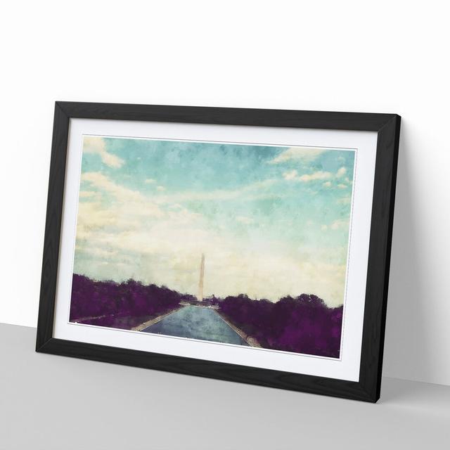 The Washington Monument Vol.1 - Picture Frame Graphic Art East Urban Home Frame Option: Black, Size: 48cm H x 65cm W x 2cm D on Productcaster.