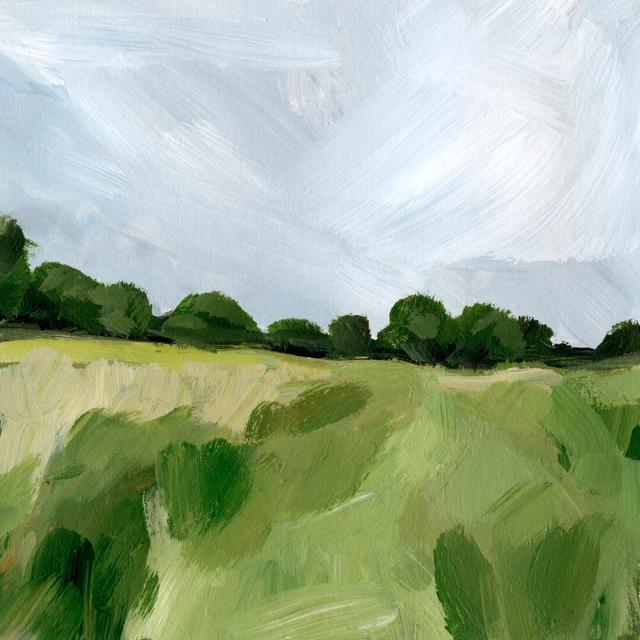 Field Path I by Victoria Barnes - Wrapped Canvas Painting Rosalind Wheeler Size: 30cm H x 30cm W on Productcaster.