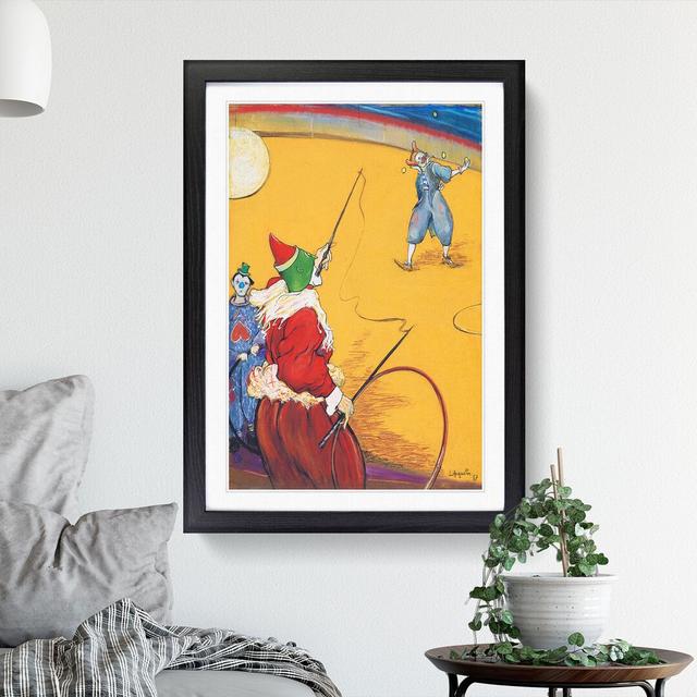 At the Circus by Louis Anquetin - Picture Frame Painting East Urban Home Frame Option: Black, Size: 48cm H x 36cm W x 2cm D on Productcaster.