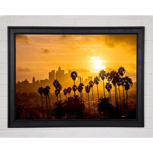 Palm Tree City Framed Print 17 Stories Size: 59.7cm H x 84.1cm W x 1.5cm D on Productcaster.