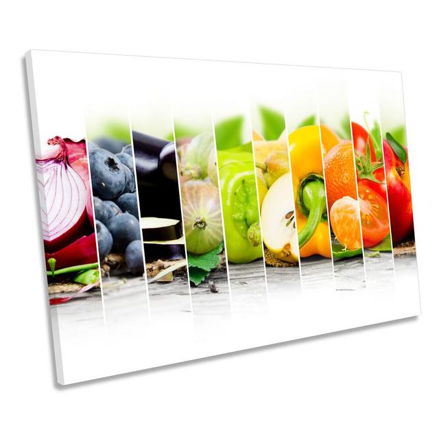 Fresh Vegetables Kitchen - Wrapped Canvas Print Ebern Designs Size: 30.5cm H x 45.7cm W x 2cm D on Productcaster.