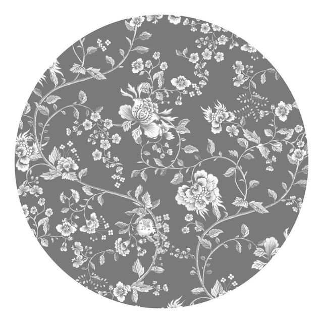 Roanoke Matte Peel & Stick Mural Rosalind Wheeler Colour: Grey, Size: 100cm L x 100cm W on Productcaster.